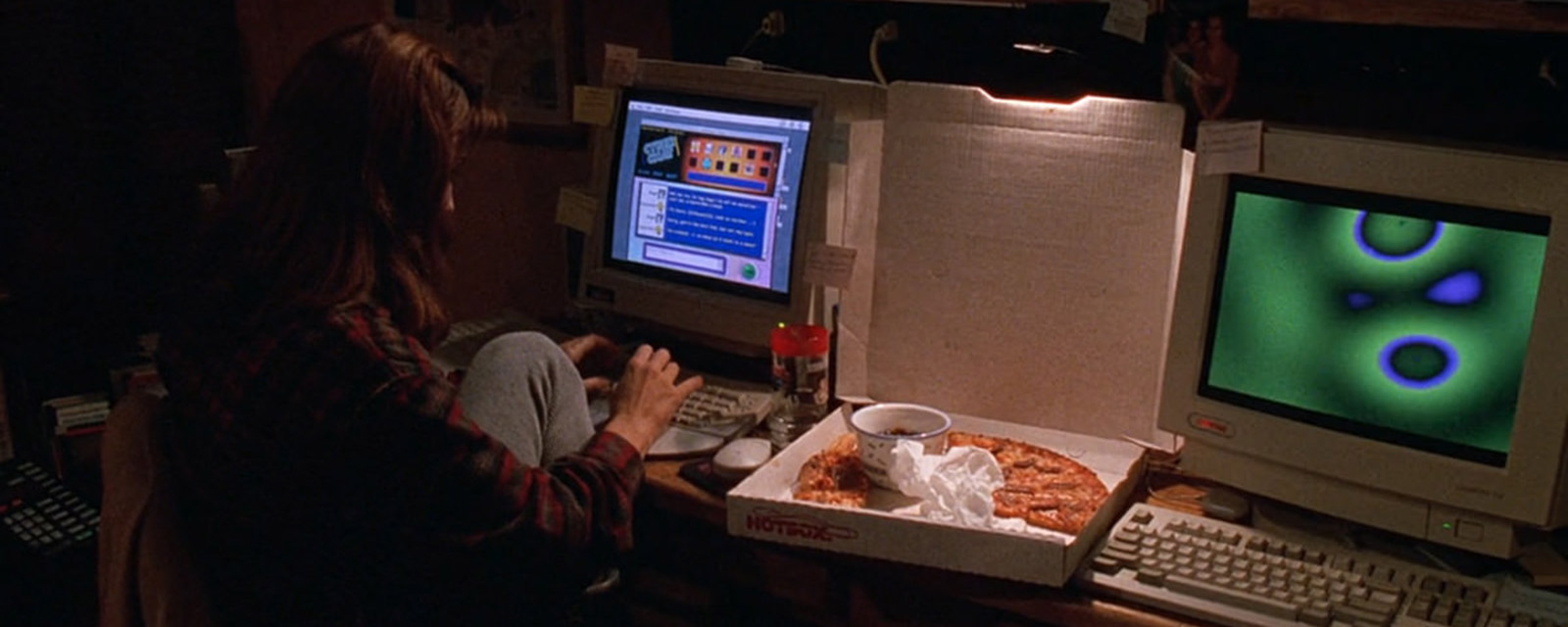In the 1995 film The Net, Sandra Bullock orders a pizza over the internet  and it blew my 2nd grade mind. Every time I order Dominos on a computer I  feel like